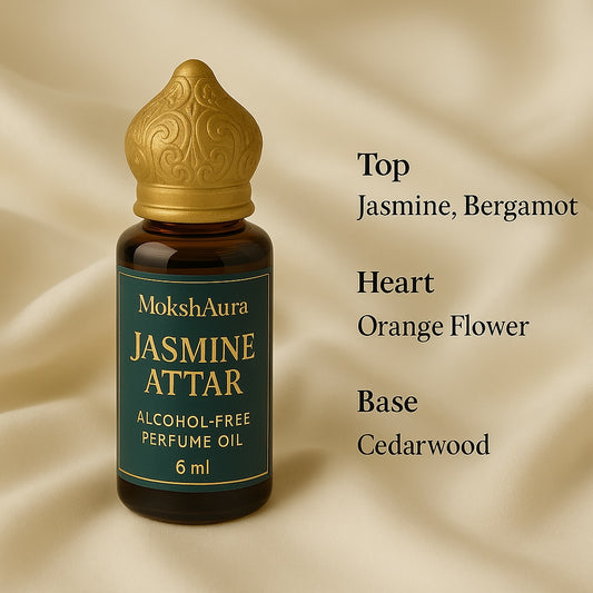 Jasmine Attar Notes – Fresh and Feminine Floral Oil by MokshAura